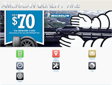 Tablet Screenshot of americanqualitytire.com
